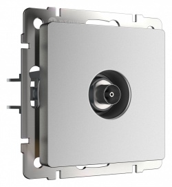 ТВ-розетка без рамки Werkel серебряный матовый W1183065 в интернет-магазине "Галерея света"