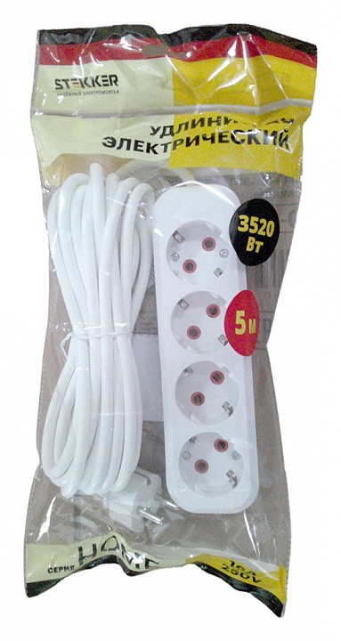 Удлинитель Stekker Home 49352 в интернет-магазине "Галерея света"