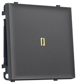 Выключатель самовозвратный одноклавишный с подсветкой, без рамки Ambrella Volt MS MS652050 в интернет-магазине "Галерея света"