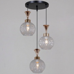 Подвесная люстра  10080-0.9-03 BK+FG в интернет-магазине "Галерея света"