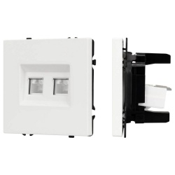 Розетка двойная Ethernet RJ-45 без рамки Arlight SCT 054312 в интернет-магазине "Галерея света"