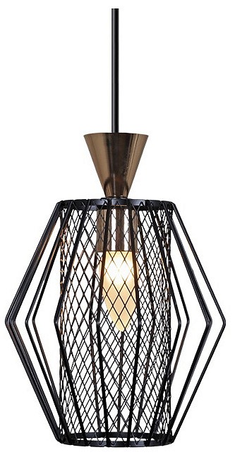 Подвесной светильник 00903-0.9-01 BK в интернет-магазине "Галерея света"