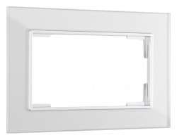 Рамка для двойной розетки Arte Milano am-503.02 503.02-double.silver в интернет-магазине "Галерея света"