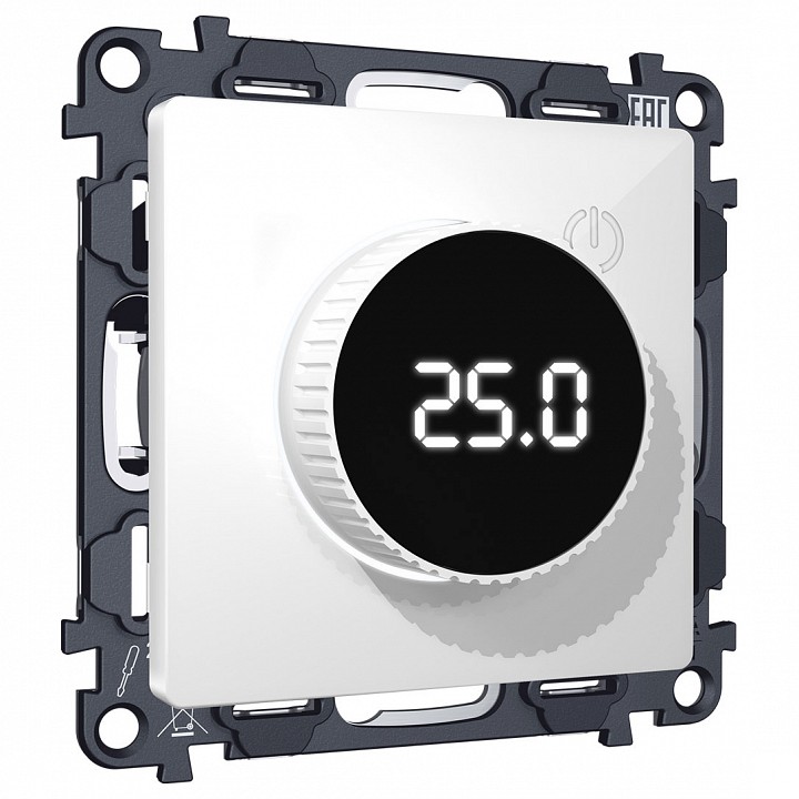 Терморегулятор электромеханический для теплого пола без рамки Ambrella Volt ALFA MA105810 в интернет-магазине "Галерея света"