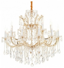 Подвесная люстра iLamp Diamond 6071-18 GD+CL в интернет-магазине "Галерея света"