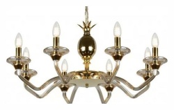Подвесная люстра iLamp Flo YT2049-8 GD+COG в интернет-магазине "Галерея света"