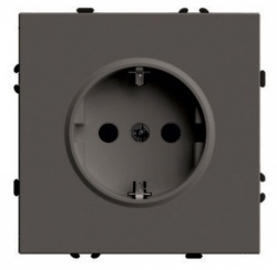Розетка с заземлением и со шторкой, без рамки Stekker Эмили 49932 в интернет-магазине "Галерея света"