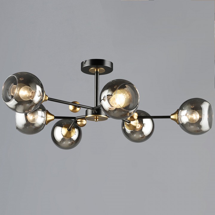 Люстра на штанге 01070-1 01070-0.3-06 BK+COP в интернет-магазине "Галерея света"