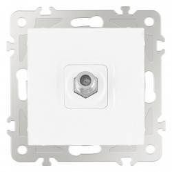 ТВ-розетка без рамки Arte Milano am-206 206.42-1.white в интернет-магазине "Галерея света"