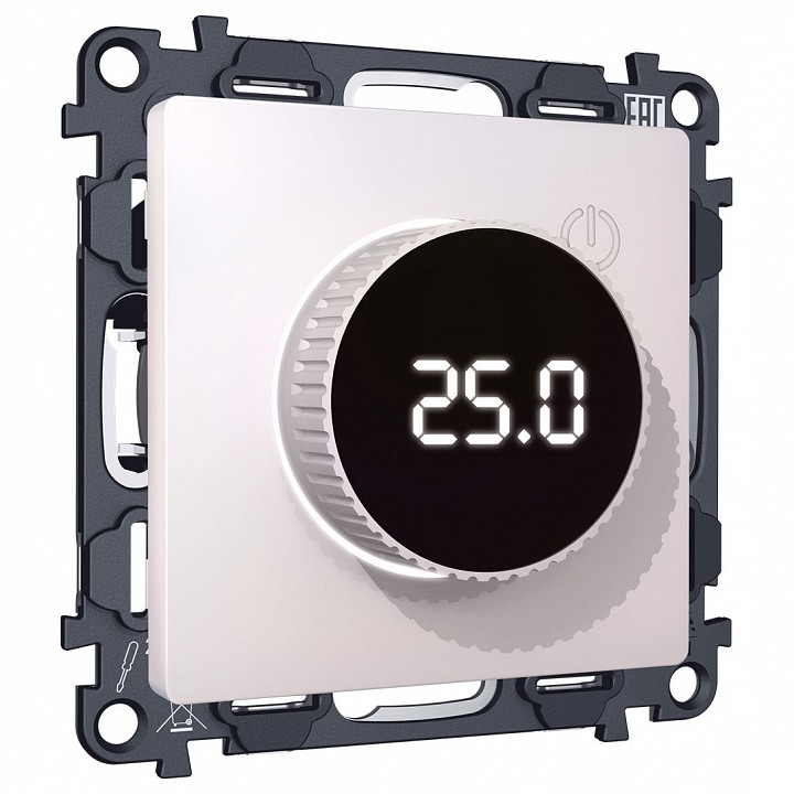 Терморегулятор электромеханический для теплого пола без рамки Ambrella Volt ALFA MA205810 в интернет-магазине "Галерея света"
