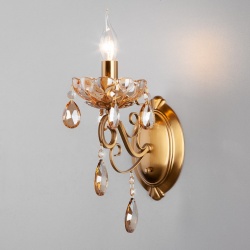 Бра Eurosvet Escada 10109/1 бронза/тонированный хрусталь Strotskis в интернет-магазине "Галерея света"