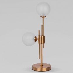 Настольная лампа декоративная Eurosvet Volver 01383/2 латунь в интернет-магазине "Галерея света"