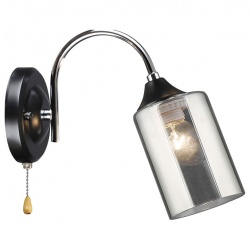 Бра Imex MD.2195 MD.2195-1-W-BK+CH в интернет-магазине "Галерея света"