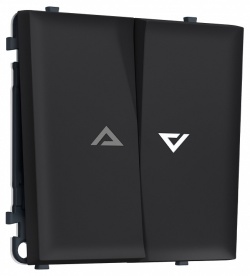 Выключатель самовозвратный двухклавишный с подсветкой, без рамки Ambrella Volt MS MS984455 в интернет-магазине "Галерея света"