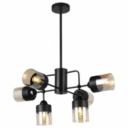 Люстра на штанге Imex MD.74785 MD.74785-6-S-BK в интернет-магазине "Галерея света"