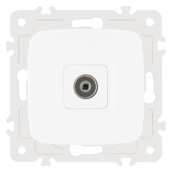 ТВ-розетка без рамки Arte Milano am-205 205.43-1.white в интернет-магазине "Галерея света"