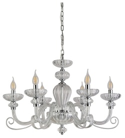 Подвесная люстра Newport ANNETTE 8626/C chrome clear в интернет-магазине "Галерея света"