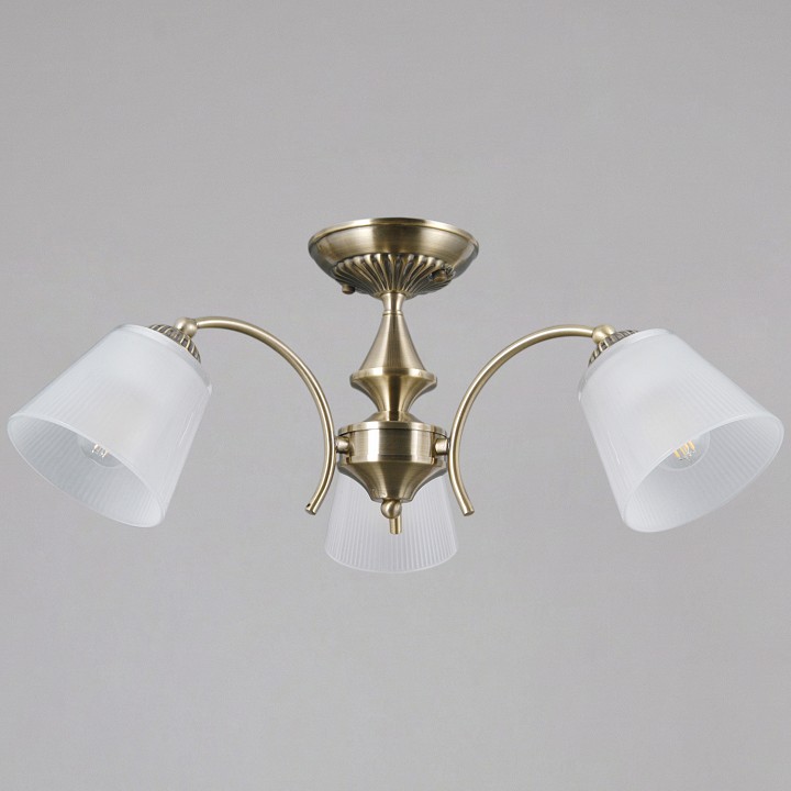 Люстра на штанге ILLUMICO  IL0910-3CSQ-26 AB ELITE в интернет-магазине "Галерея света"