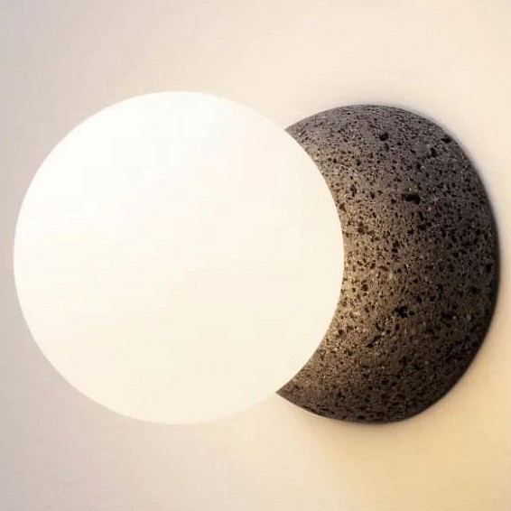 Накладной светильник iLamp Foxtrot 10695W/1-D100 BK-WH в интернет-магазине "Галерея света"