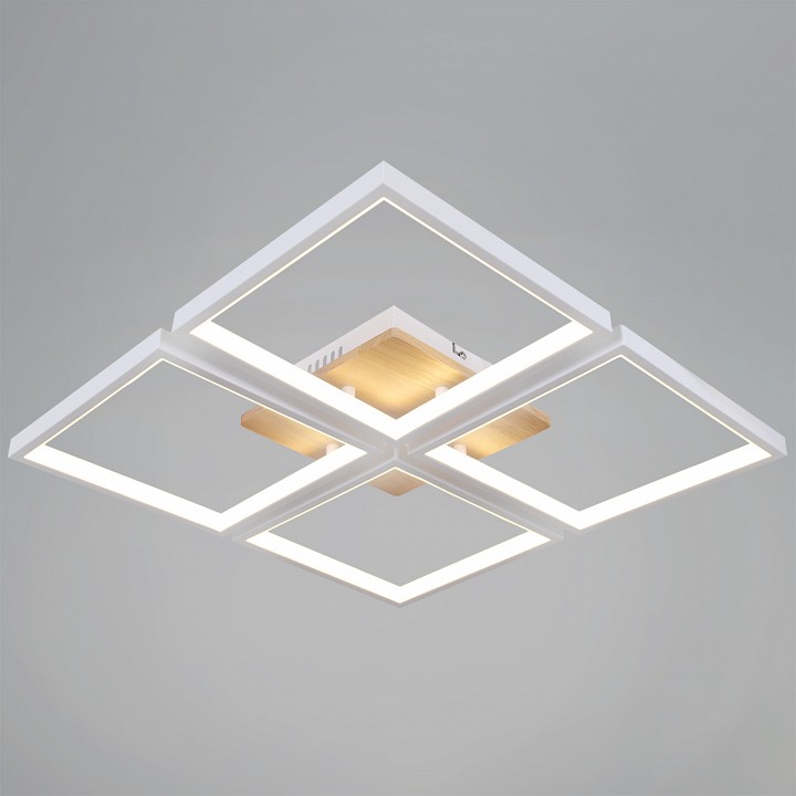 Потолочная люстра 78560-0.3-04 WH+WOOD в интернет-магазине "Галерея света"