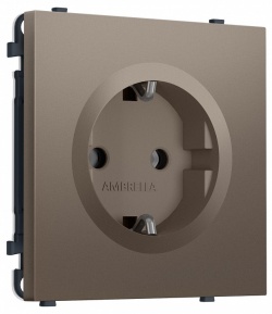 Розетка с заземлением, без рамки Ambrella Volt MS MS636010 в интернет-магазине "Галерея света"
