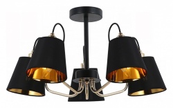 Люстра на штанге ILLUMICO  IL6120-5COU-79 BK GD в интернет-магазине "Галерея света"