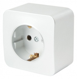 Розетка с заземлением Stekker София 49302 в интернет-магазине "Галерея света"