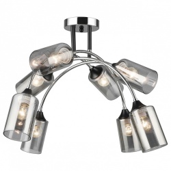 Люстра на штанге Imex MD.2195 MD.2195-8-S-BK+CH в интернет-магазине "Галерея света"