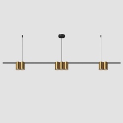 Подвесной светильник Denkirs Orbit DK4063-BK+SG в интернет-магазине "Галерея света"