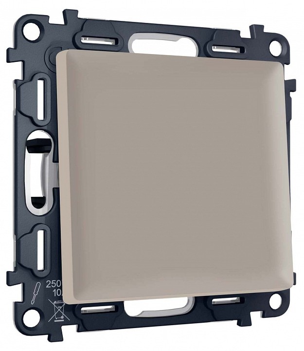 Выключатель двухполюсной самовозвратный без рамки Ambrella Volt MA MA361050 в интернет-магазине "Галерея света"