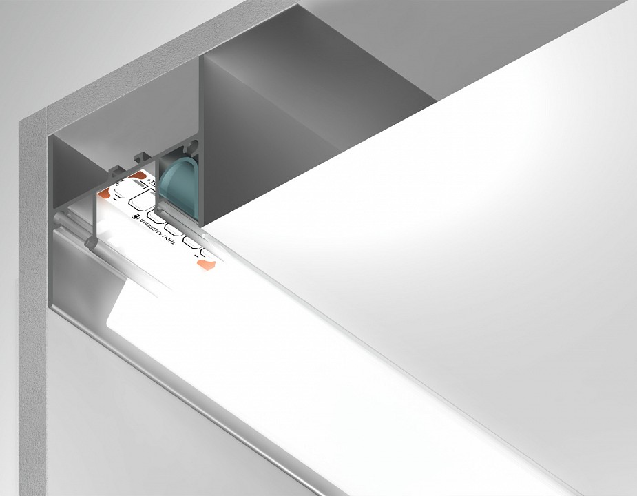 Короб для контурной подсветки натяжного потолка Ambrella Light GP GP4050AL в интернет-магазине "Галерея света"
