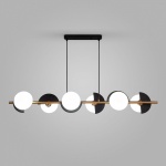 Подвесная люстра Eurosvet Moity 70149/6 черный/латунь в интернет-магазине "Галерея света"