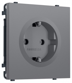 Розетка с заземлением, без рамки Ambrella Volt MS MS866010 в интернет-магазине "Галерея света"