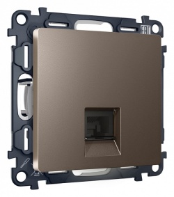 Розетка телефонная RJ-11 со штрокой, без рамки Ambrella Volt ALFA MA642030 в интернет-магазине "Галерея света"