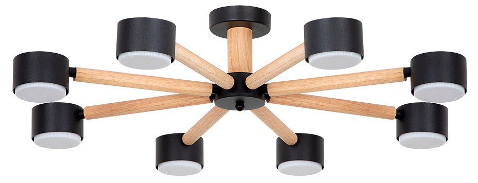 Потолочная люстра Arte Lamp TENDA A1624PL-8BK в интернет-магазине "Галерея света"