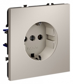 Розетка с заземлением, без рамки Voltum S70 VLS040103 в интернет-магазине "Галерея света"