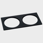 Рамка на 2 светильника Italline IT06-6016 IT06-6016 black FR2 в интернет-магазине "Галерея света"