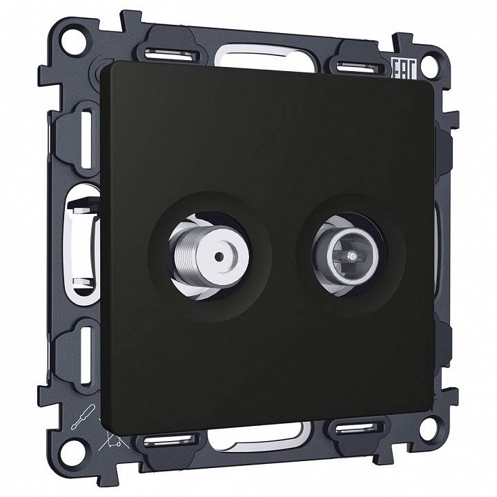 ТВ-розетка и SAT-розетка оконечная без рамки Ambrella Volt ALFA MA813310 в интернет-магазине "Галерея света"