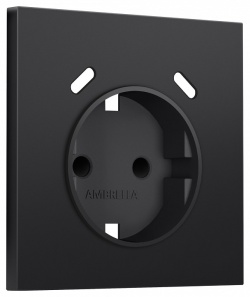 Накладка для розетки с заземлением и со шторками и 2хUSB type C Ambrella Volt SIGMA SP8105 в интернет-магазине "Галерея света"