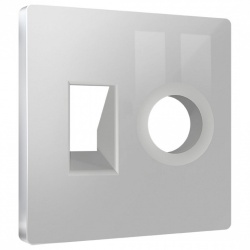 Накладка для ТВ-розетки и RJ-11 или RJ-45 Ambrella Volt ALFA AP4125 в интернет-магазине "Галерея света"