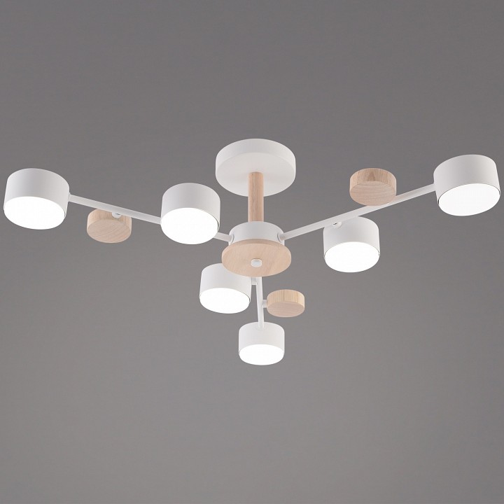 Люстра на штанге 03758-0.3-06 WT+WOOD GX53 в интернет-магазине "Галерея света"