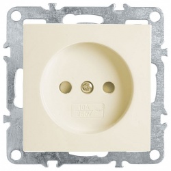 Розетка без заземления и со шторкой, без рамки Stekker Эрна 39327 в интернет-магазине "Галерея света"
