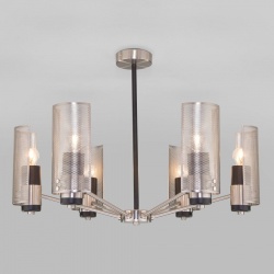 Люстра на штанге Eurosvet Grino 70139/6 никель в интернет-магазине "Галерея света"