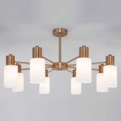 Люстра на штанге Eurosvet Vegga 70160/8 латунь в интернет-магазине "Галерея света"