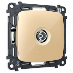 ТВ-розетка оконечная без рамки Ambrella Volt OMEGA MO613005 в интернет-магазине "Галерея света"