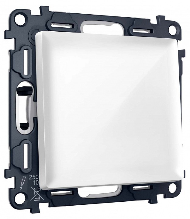 Выключатель двухполюсной самовозвратный без рамки Ambrella Volt MA MA101050 в интернет-магазине "Галерея света"