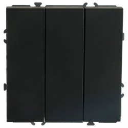 Выключатель трехклавишный без рамки Stekker Эмили 49844 в интернет-магазине "Галерея света"