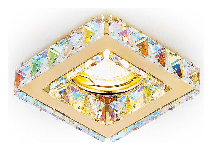 Встраиваемый светильник Ambrella Light Crystal K110 K110 PR/G в интернет-магазине "Галерея света"