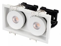 Встраиваемый светильник Arlight CL-SIMPLE-S148x80-2x9W Warm3000 (WH, 45 deg) 026876 в интернет-магазине "Галерея света"