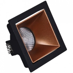 Встраиваемый светильник  16086-9.0-001PT MR16 BK+ROSE GD в интернет-магазине "Галерея света"